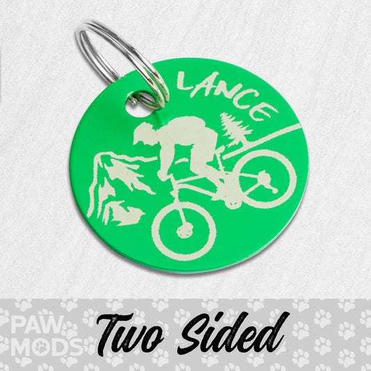 Mountain Bike Dog Tag