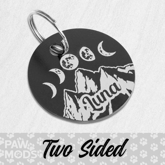 Moon Phase Dog Tag