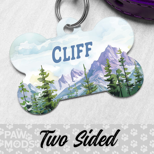 Mountains Dog Tag