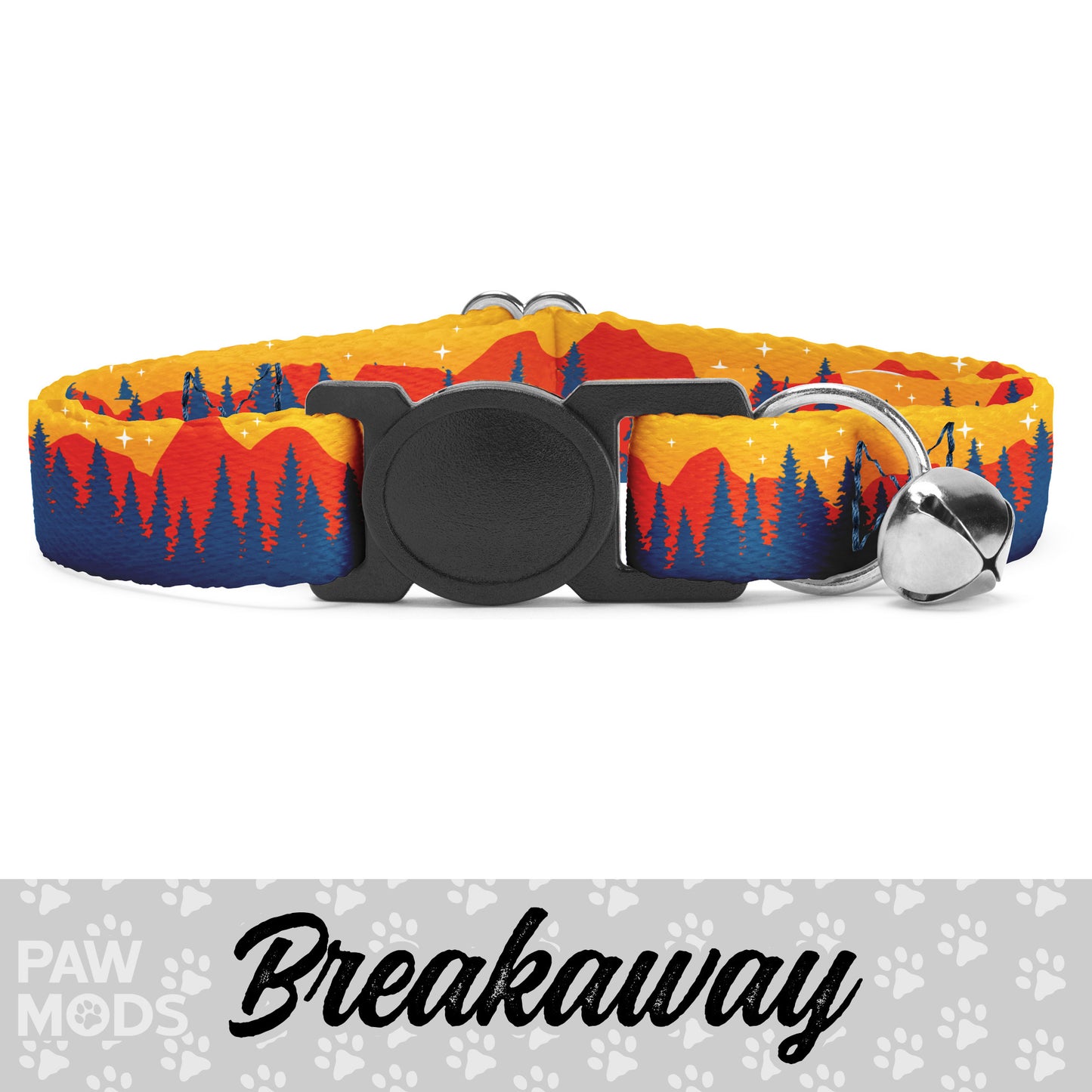 Mountains Cat Collar