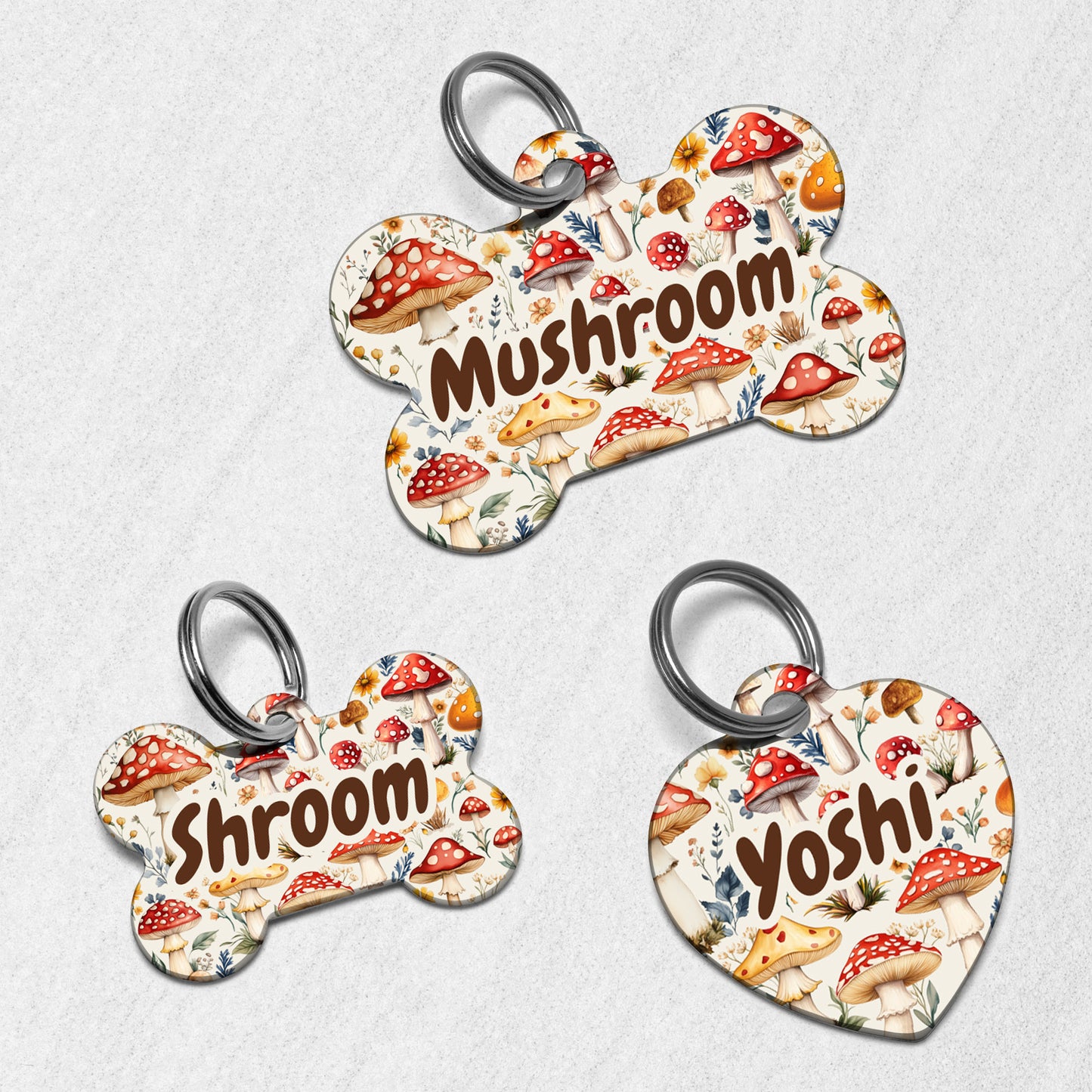 Mushroom Dog Tag
