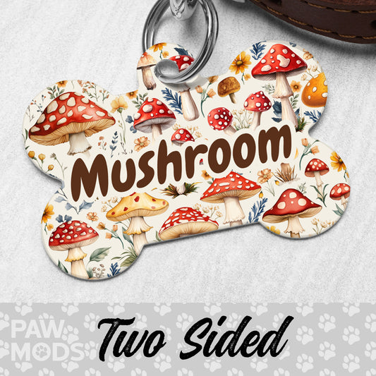 Mushrooms Dog Tag