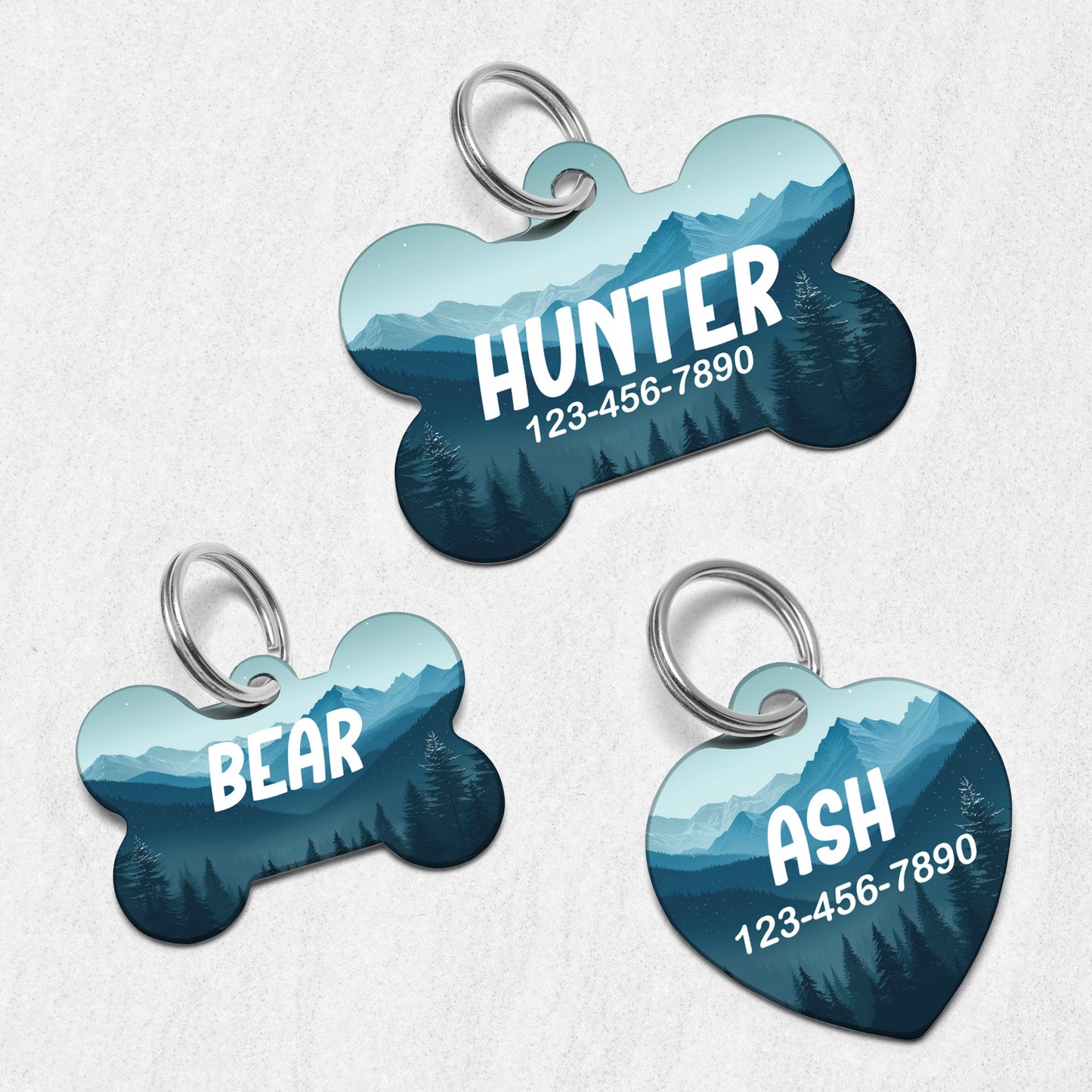 Night Mountains Dog Tag