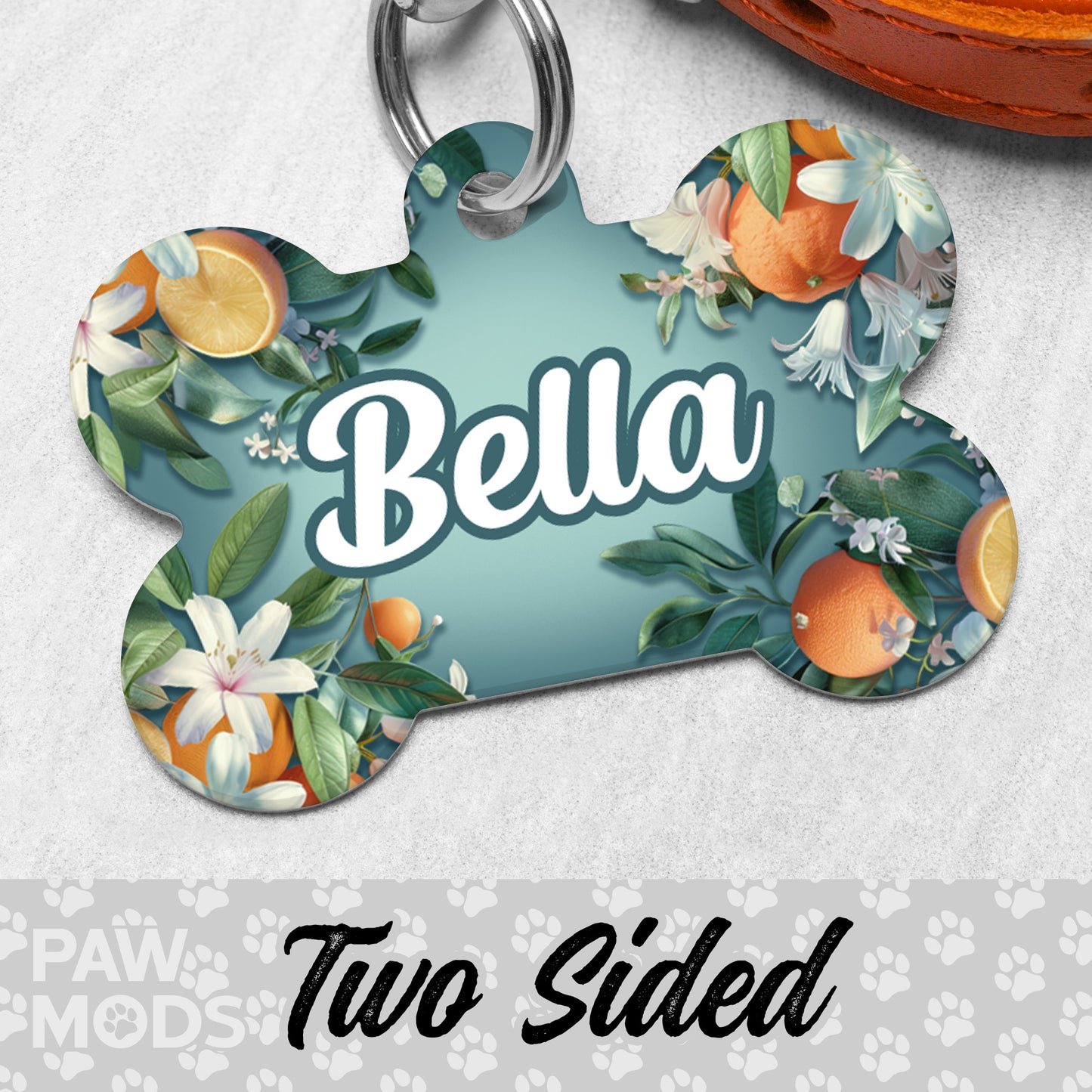 Orange Blossom Dog Tag