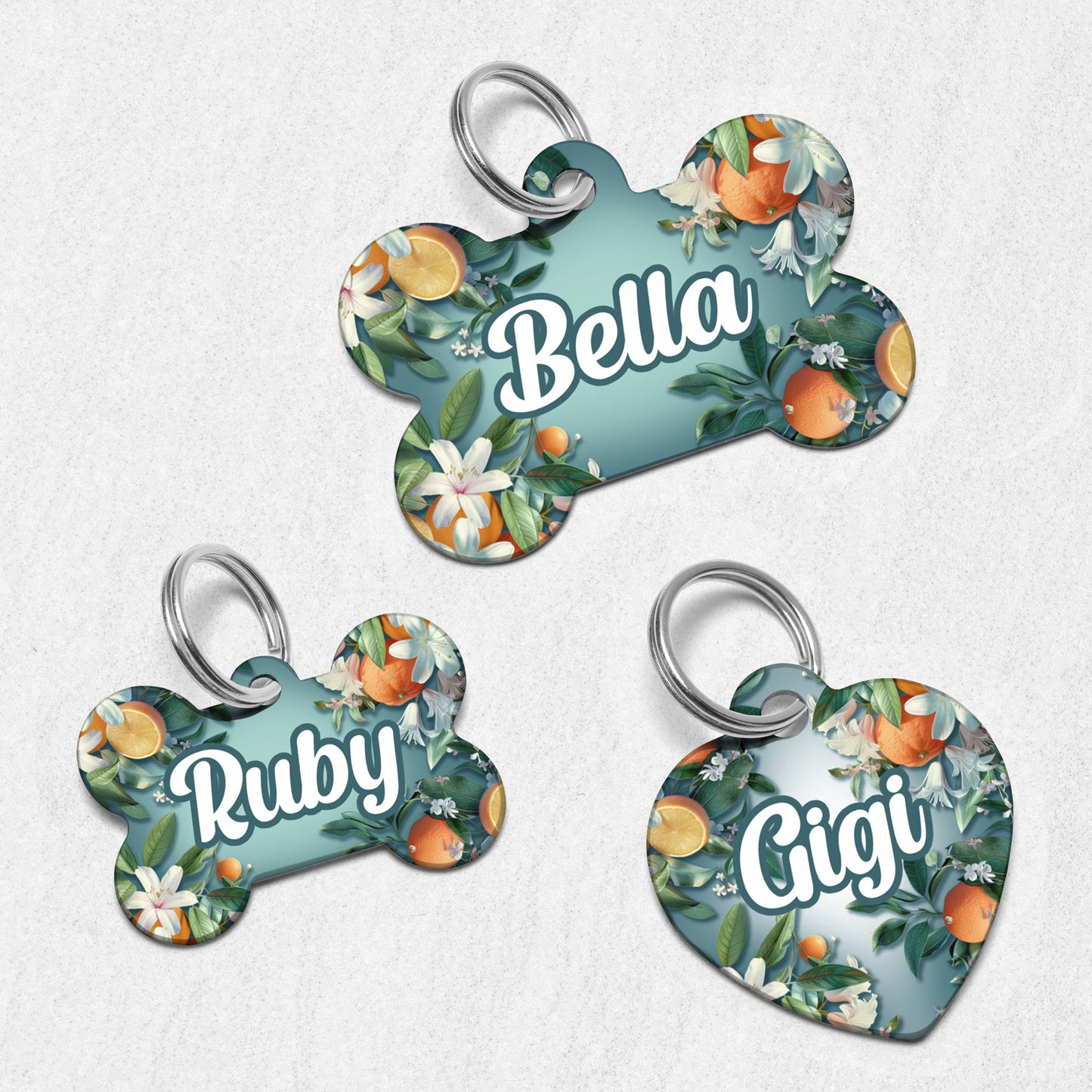 Orange Blossom Dog Tag