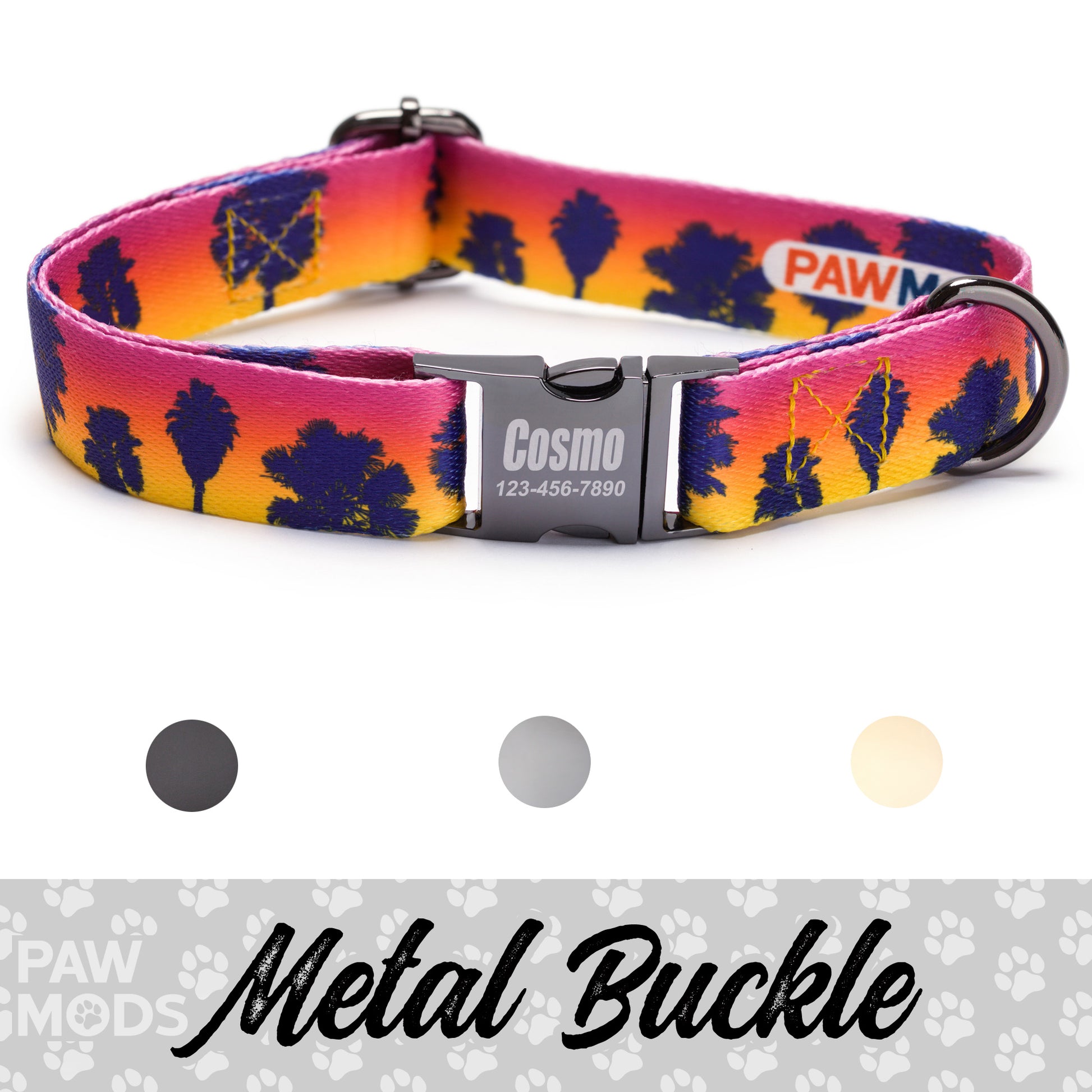 Palm Tree Dog Collar