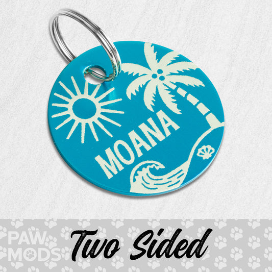 Palm Tree Dog Tag