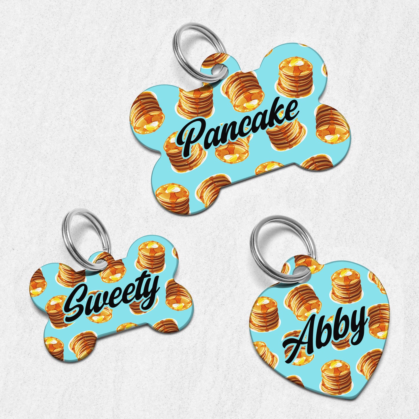Pancakes Dog Tag