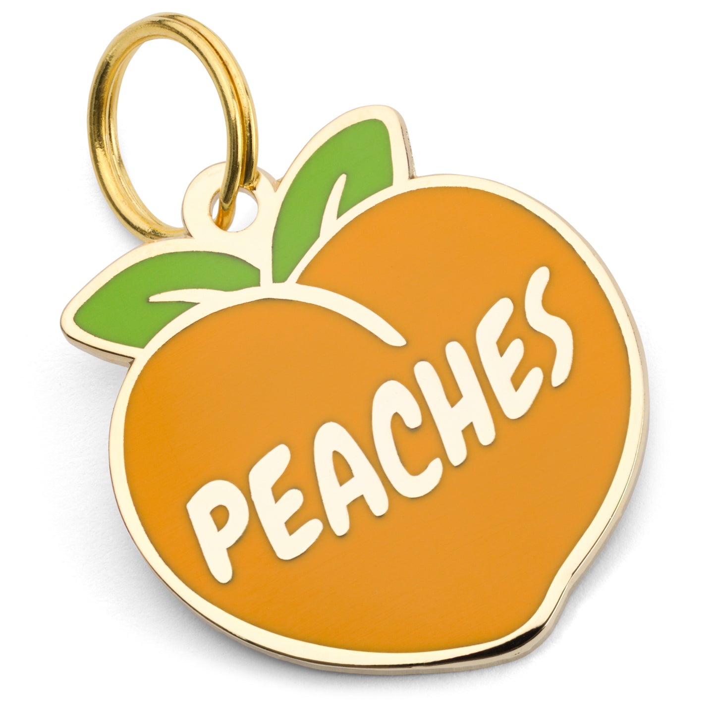 Peaches Enamel Dog Tag