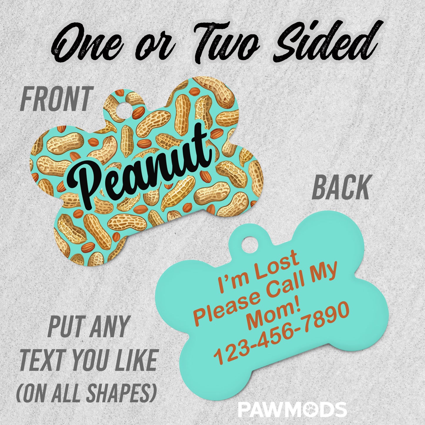 Peanut Dog Tag