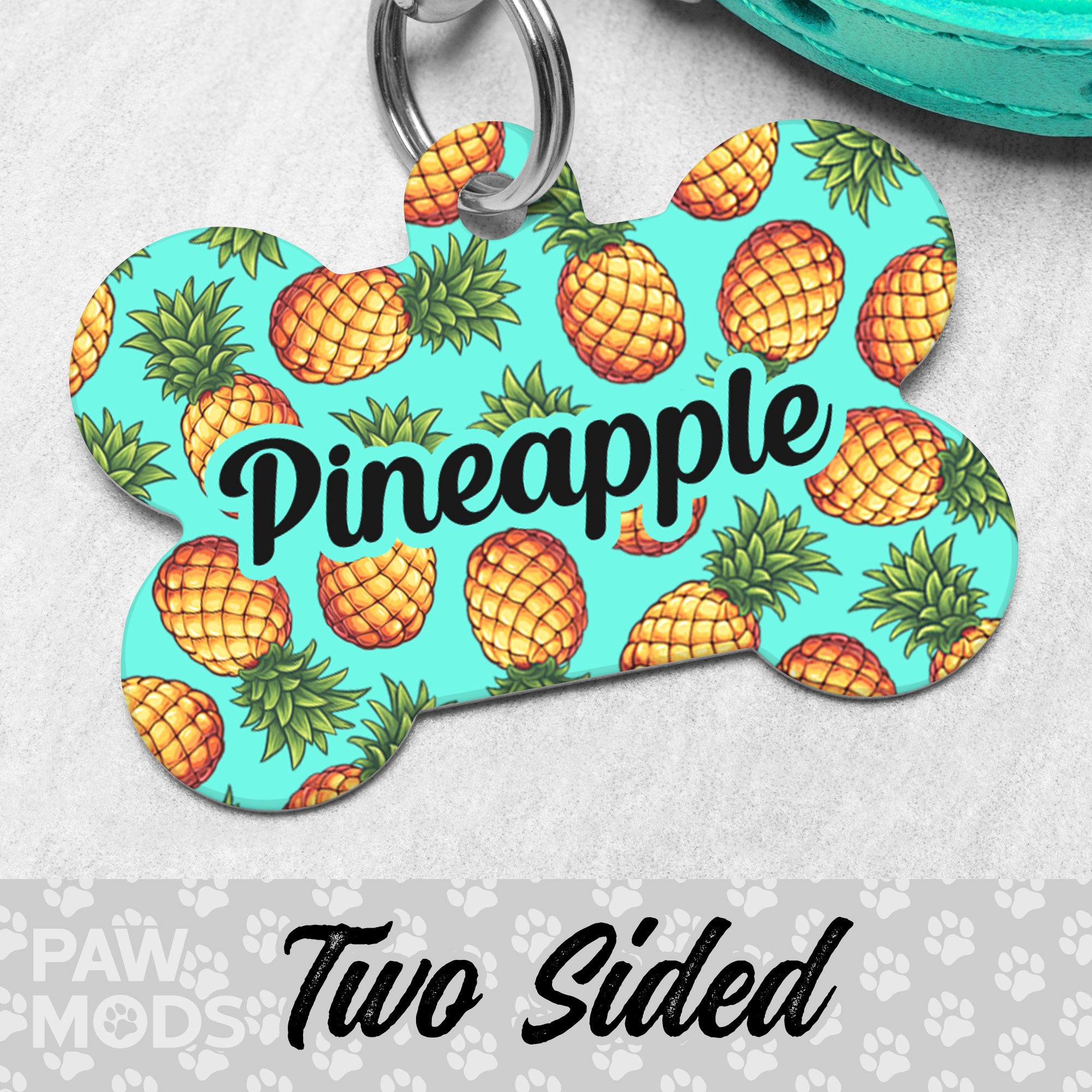 Raspberry Dog Tag Pineapple Dog Tag – PawMods