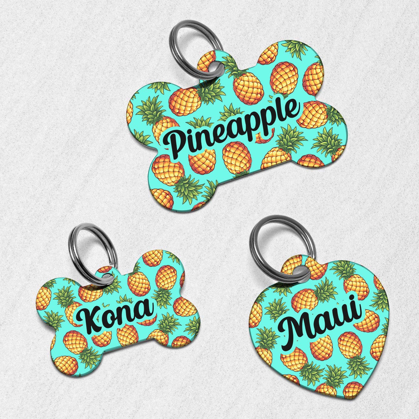 Pineapple Dog Tag