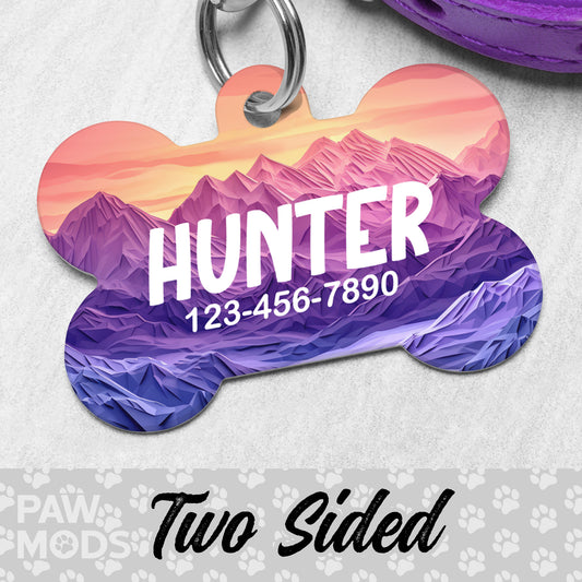 Mountains Dog Tag