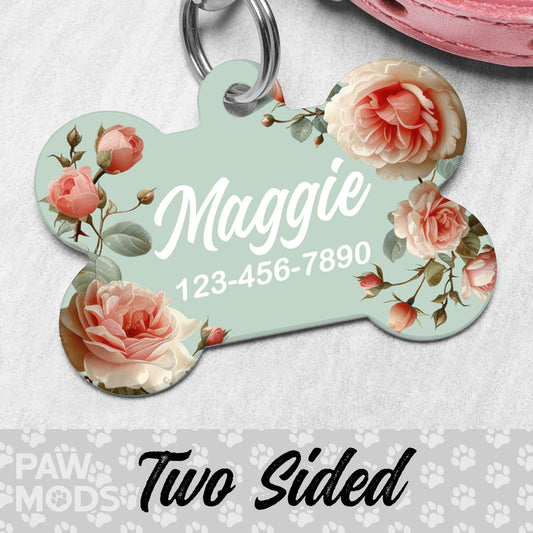 Roses Dog Tag