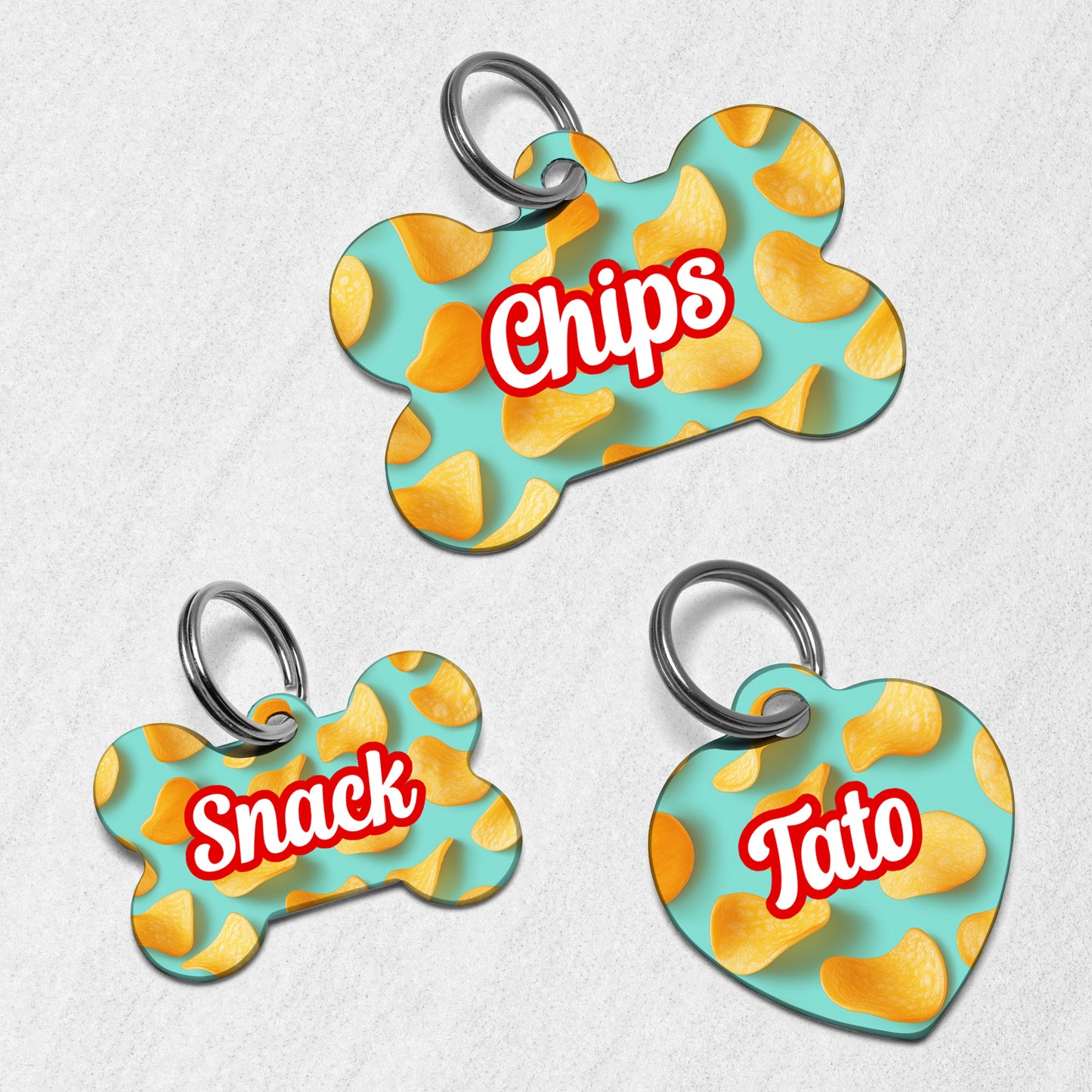 Potato Chips Dog Tag