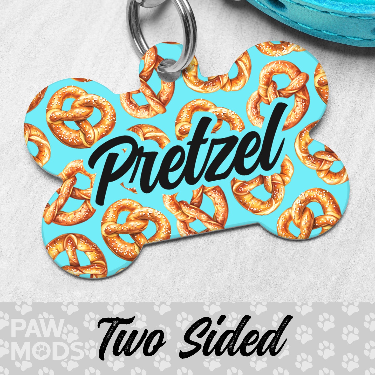 Pretzel Dog Tag
