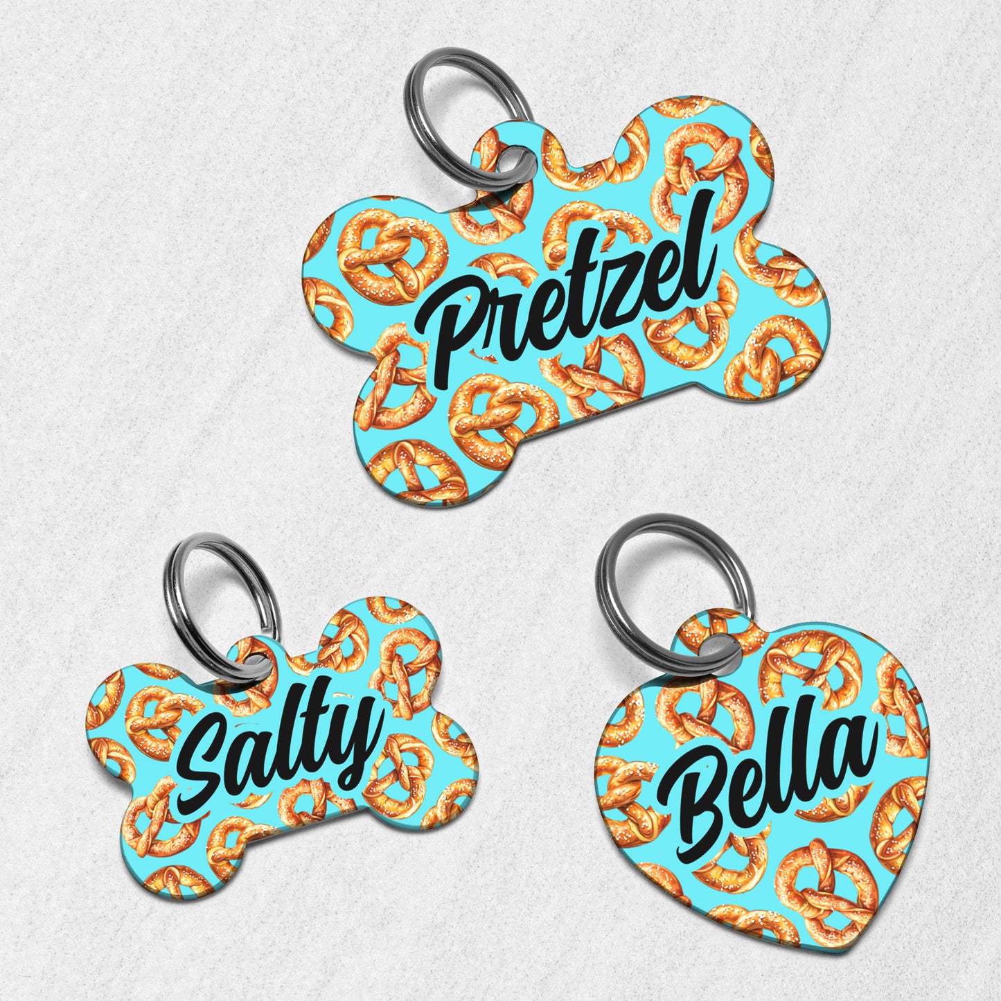Pretzel Dog Tag