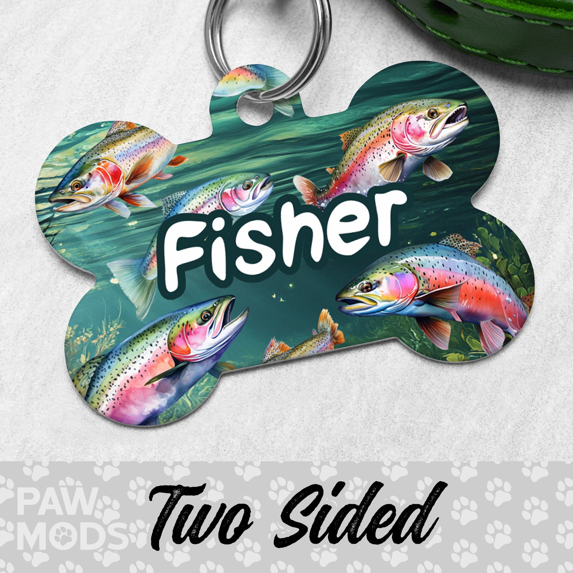 Rainbow Trout Dog Tag