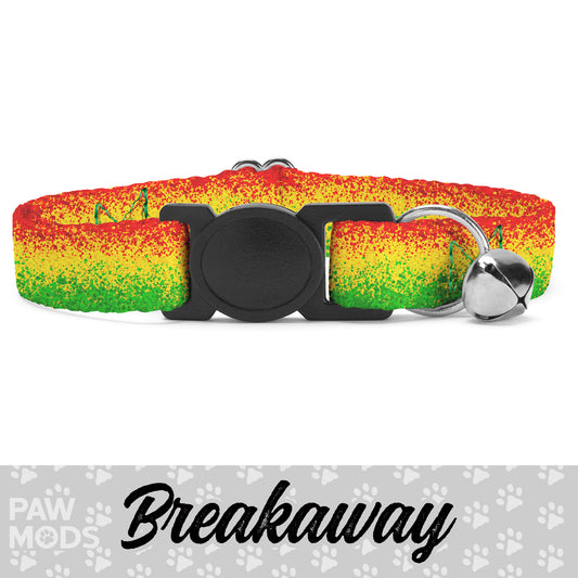 Rasta Paint Cat Collar