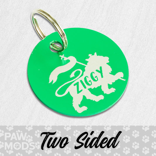 Rasta Lion Dog Tag