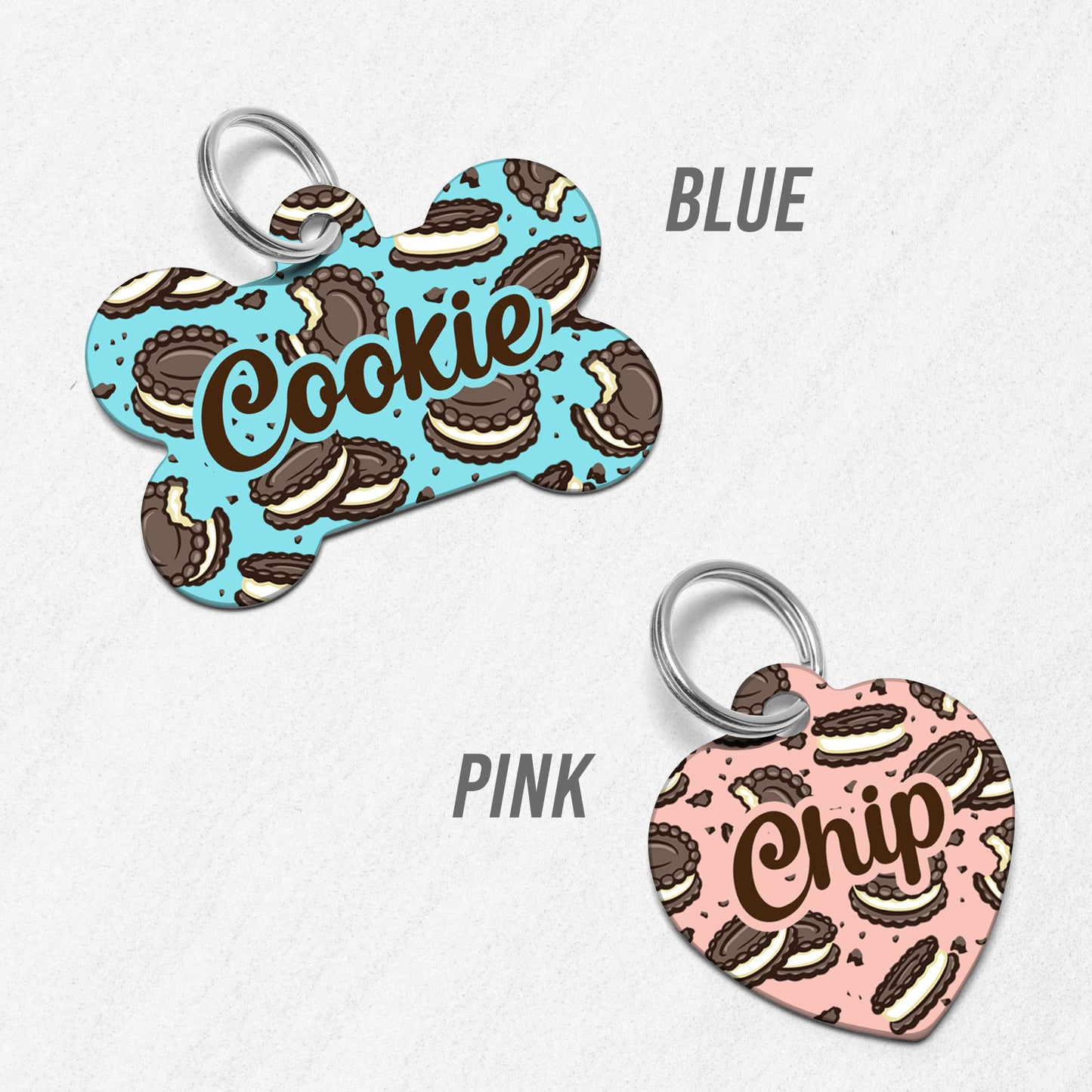Sandwich Cookie Dog Tag