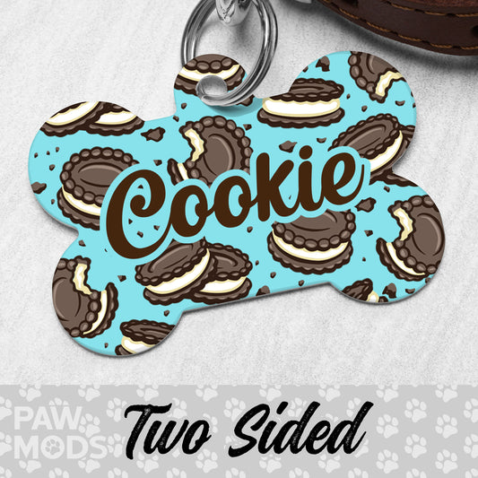 Sandwich Cookie Dog Tag