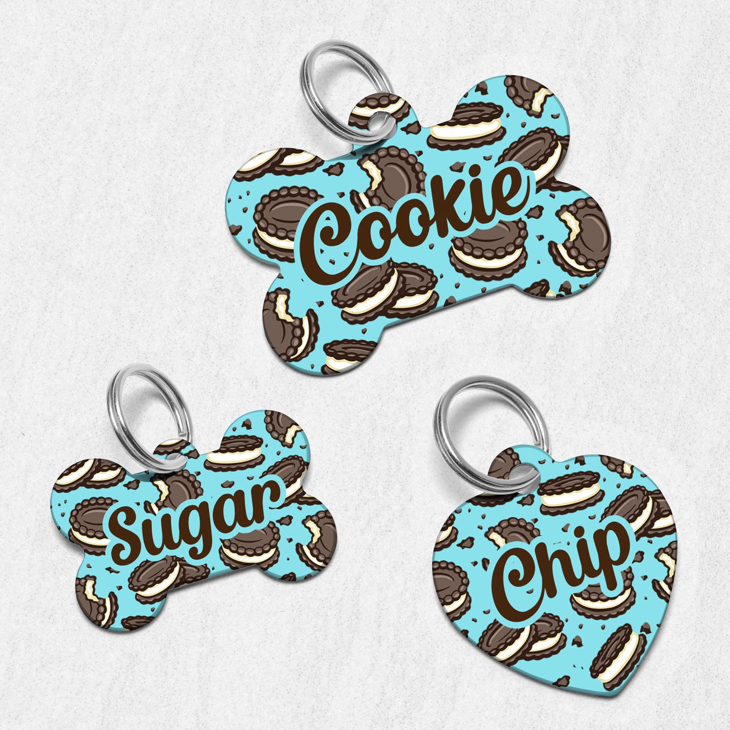 Sandwich Cookie Dog Tag