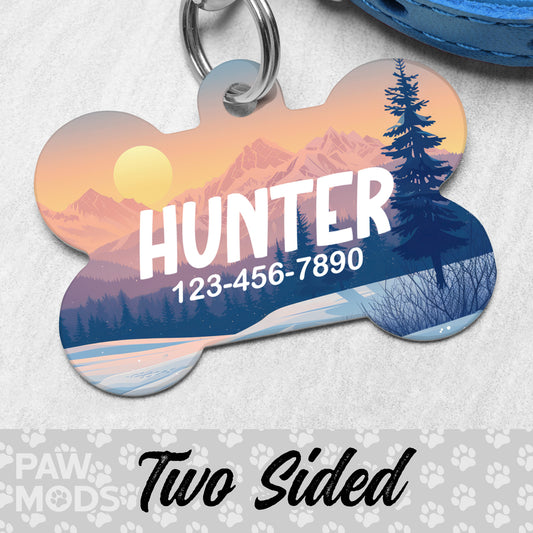 Mountains Dog Tag