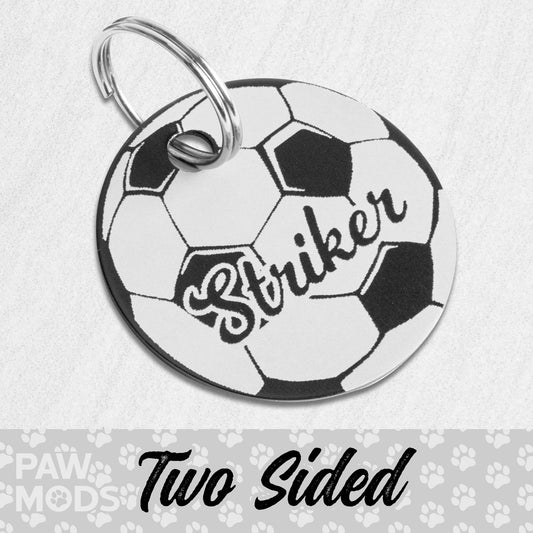 Soccer Ball Dog Tag