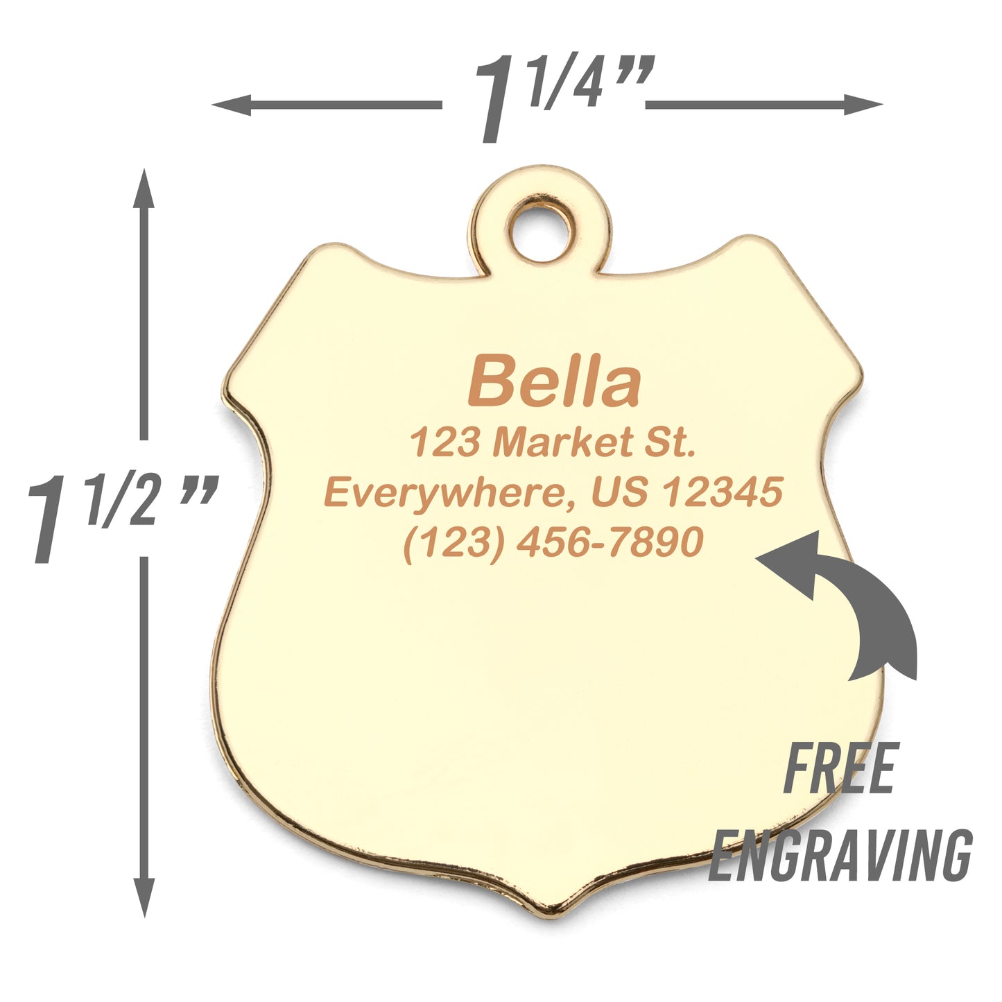 Squirrel Patrol Enamel Dog Tag - Custom Enamel Pet ID Tag