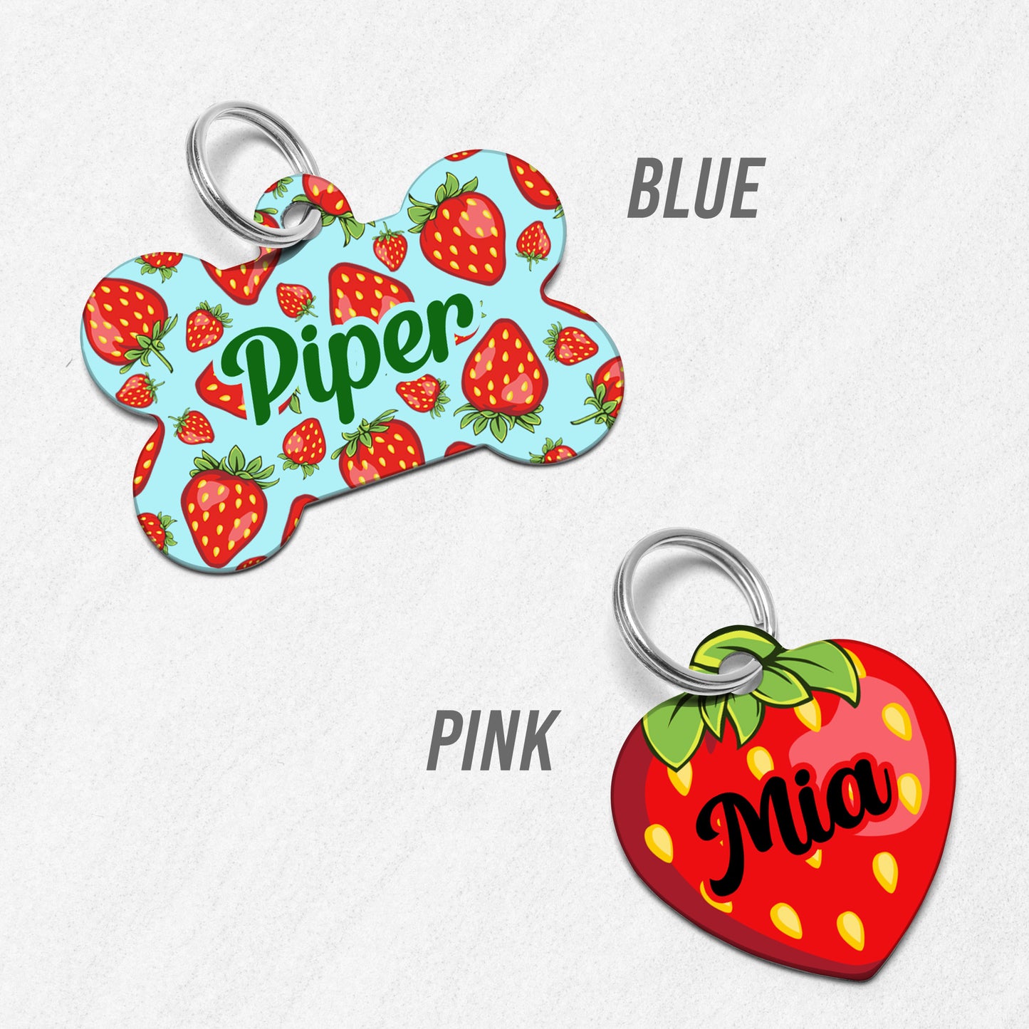 Strawberry Dog Tag