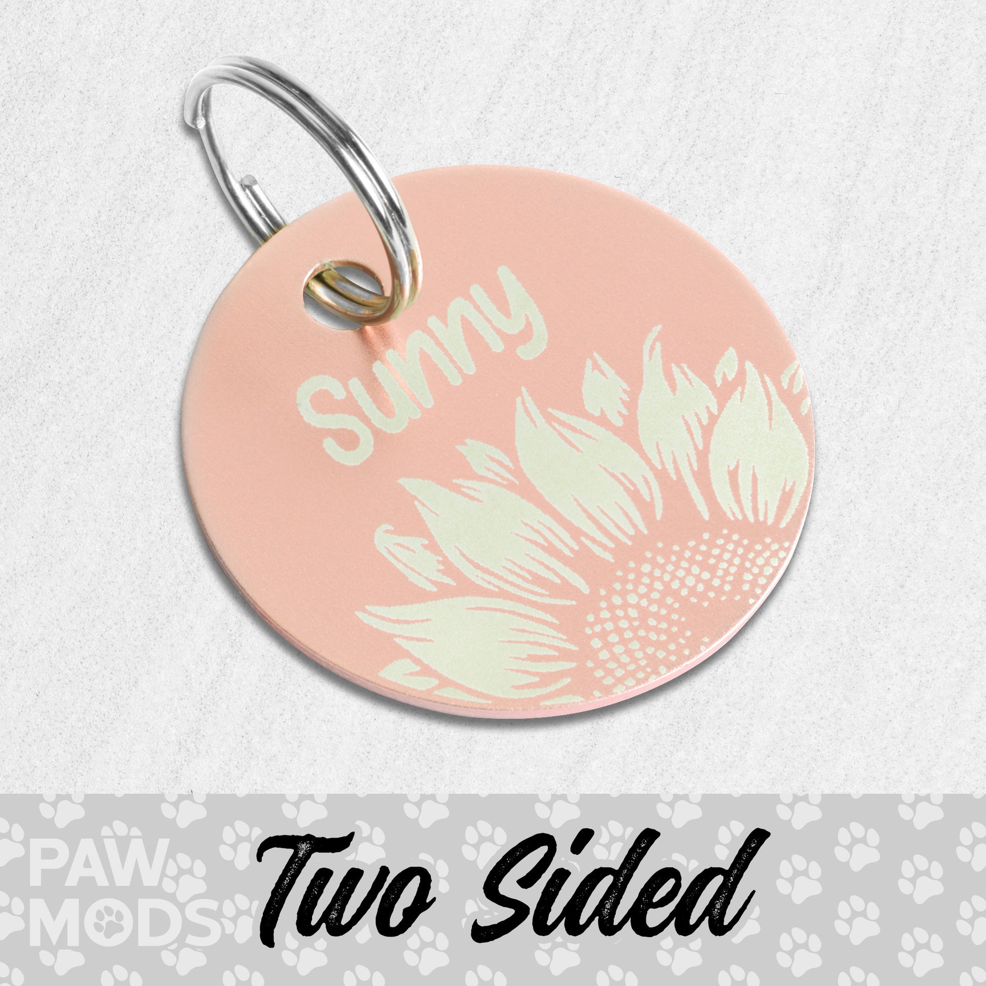 Sunflower Dog Tag
