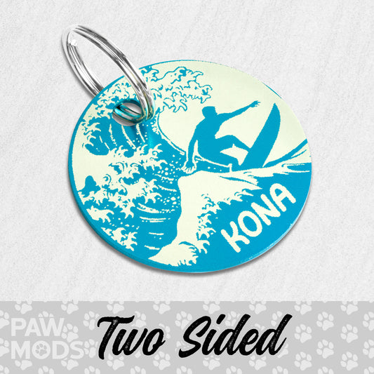 Surfer Dog Tag