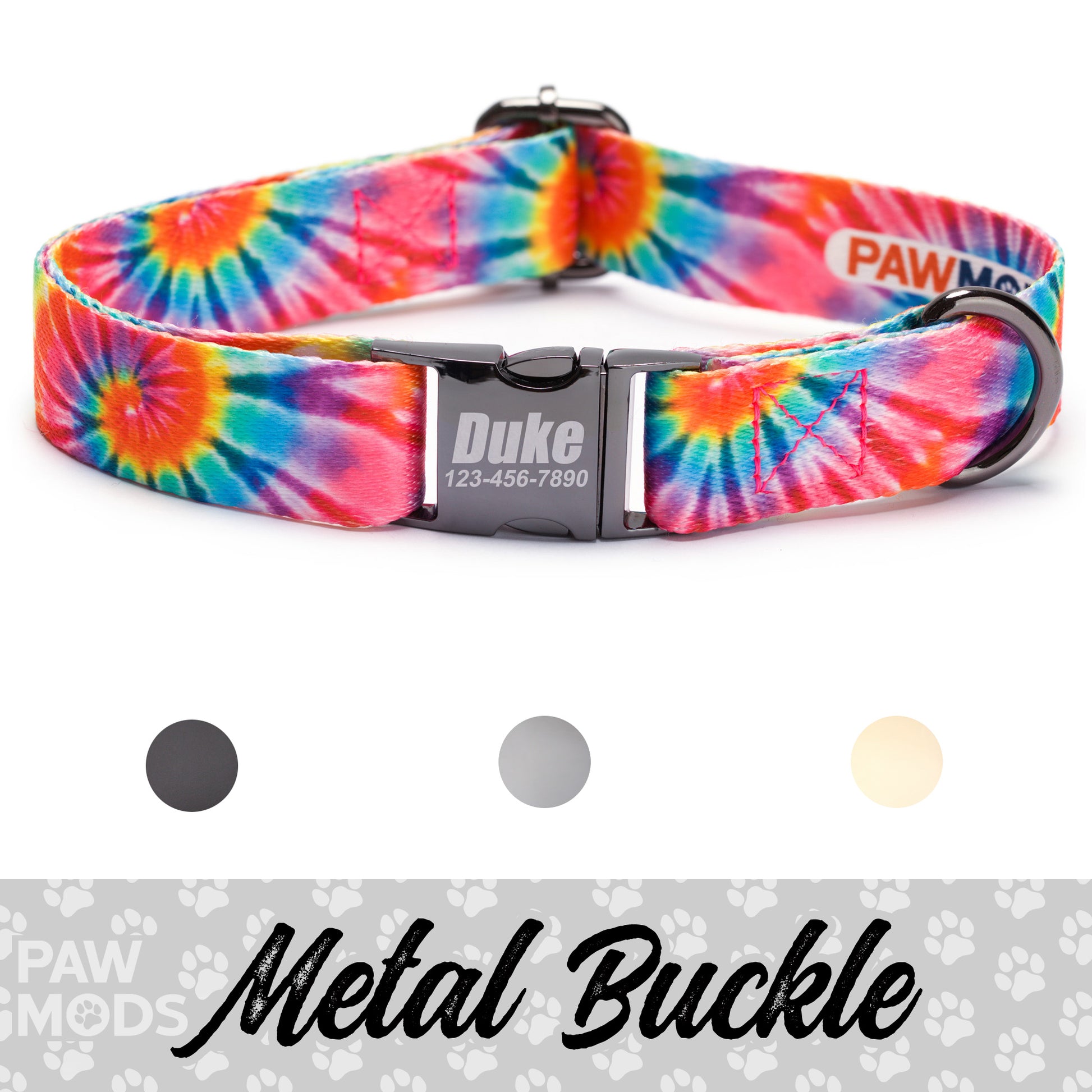 Tie Dye Dog Collar