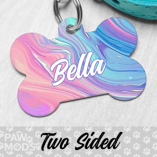 Tie Dye Dog Tag