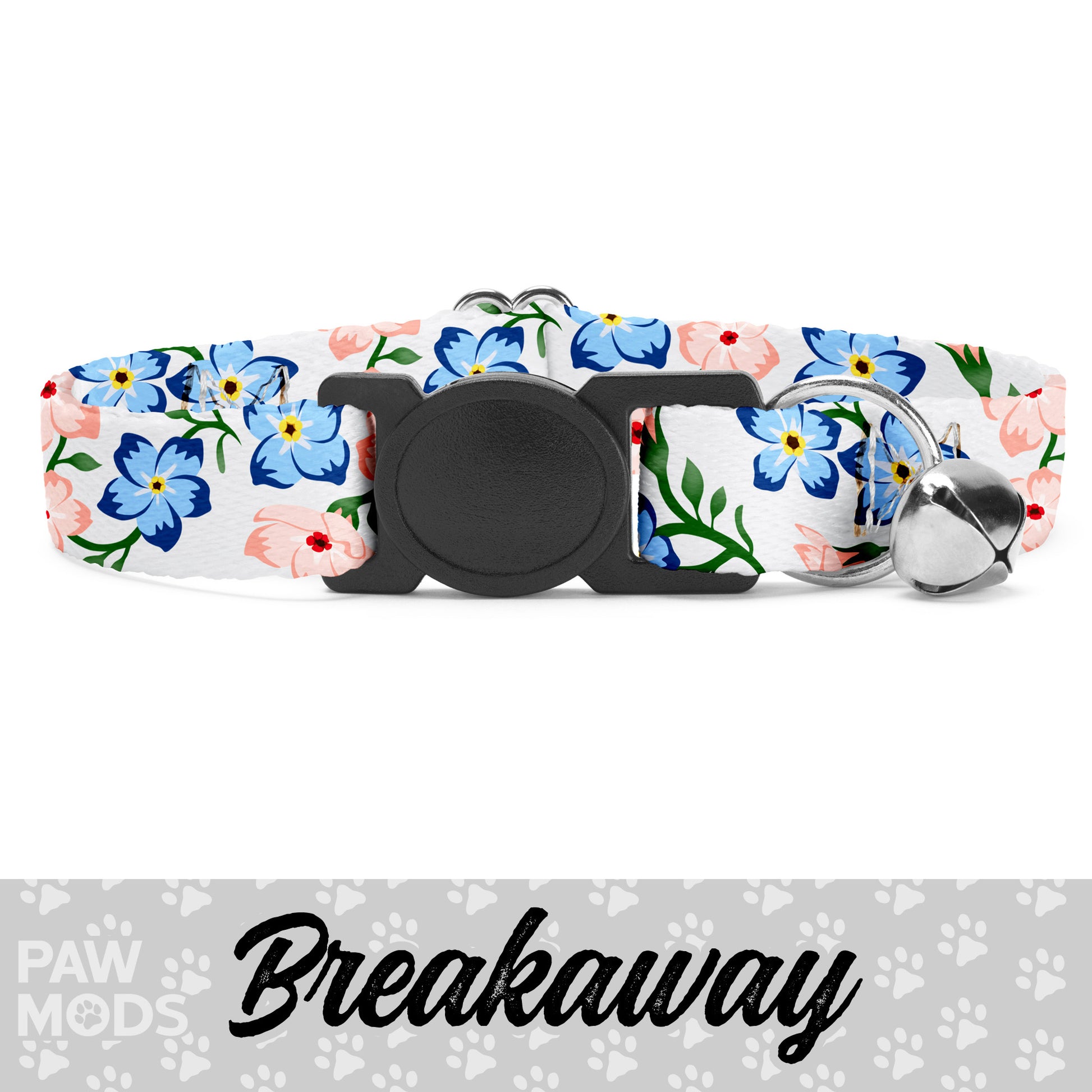 Forget Me Nots Floral Wedding Cat Collar